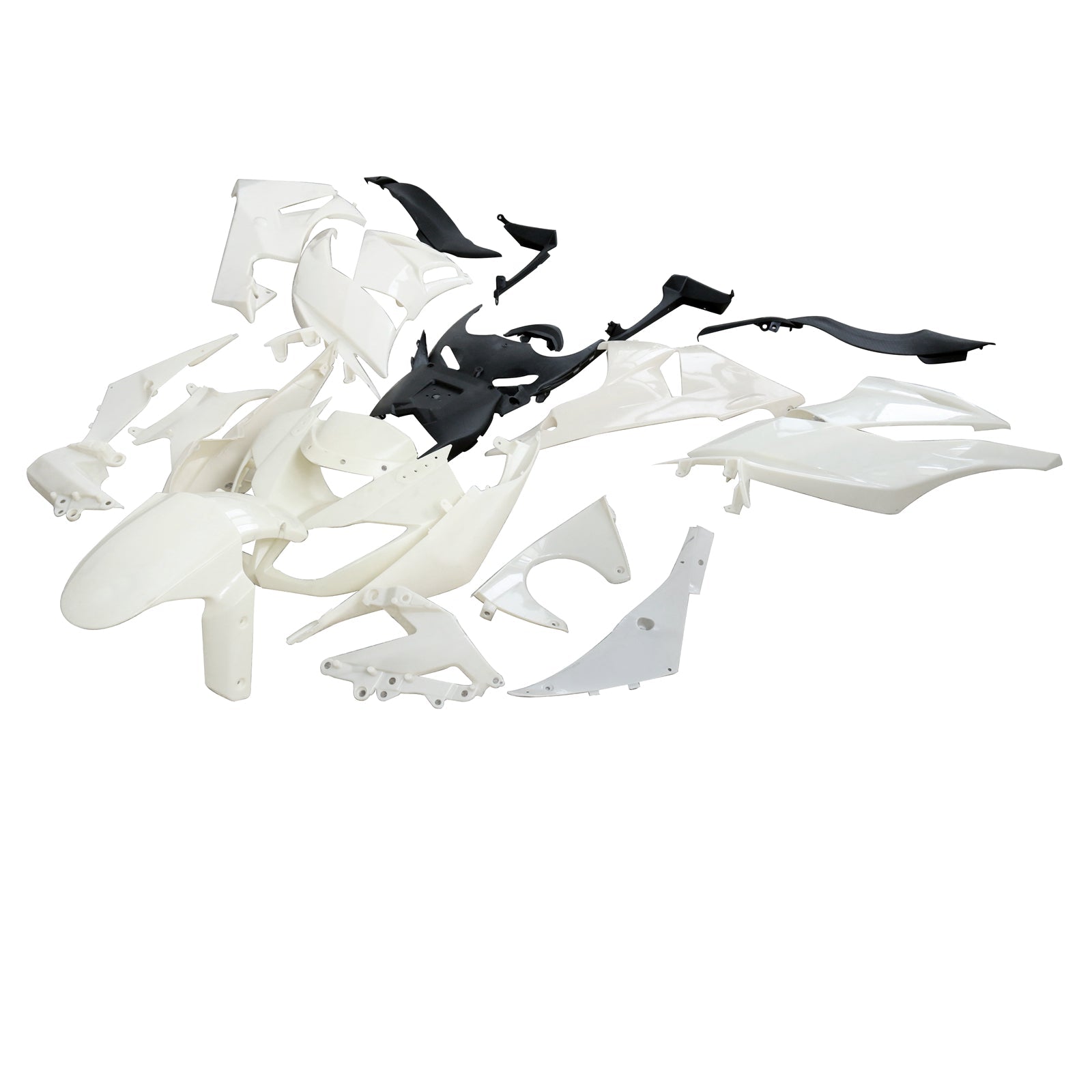 2009-2012 Fairings Kawasaki ZX6R ZX636 Ninja Primal only Unpainted Generic