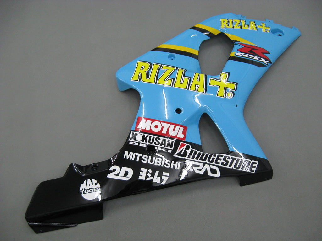 Carenados 2000-2002 Suzuki GSXR 1000 Azul Negro Rizla Genérico