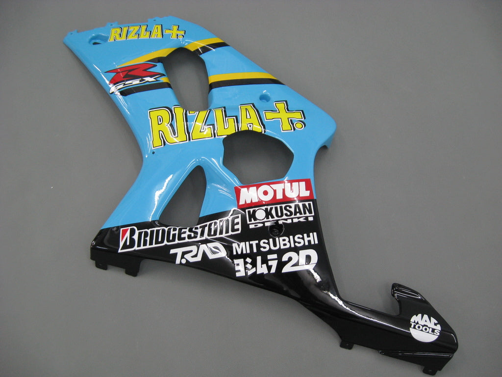 Carenados 2000-2002 Suzuki GSXR 1000 Azul Negro Rizla Genérico