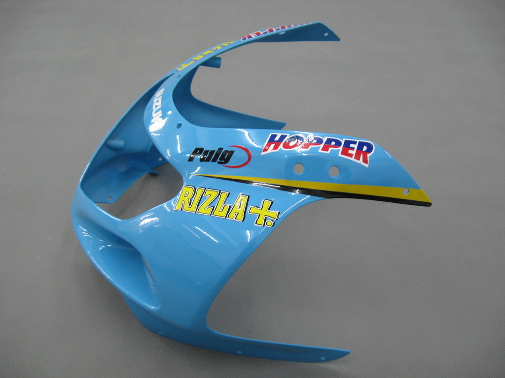 Carenados 2000-2002 Suzuki GSXR 1000 Azul Negro Rizla Genérico