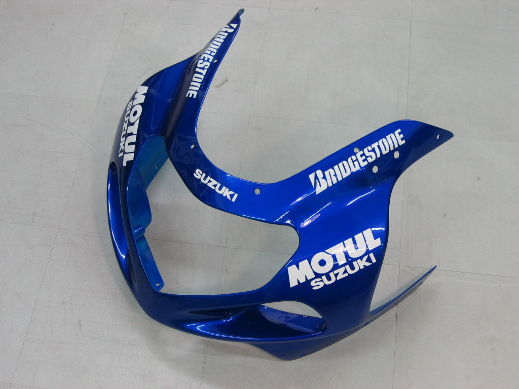 Carenados 2000-2002 Suzuki GSXR 1000 azul y blanco Motul genérico