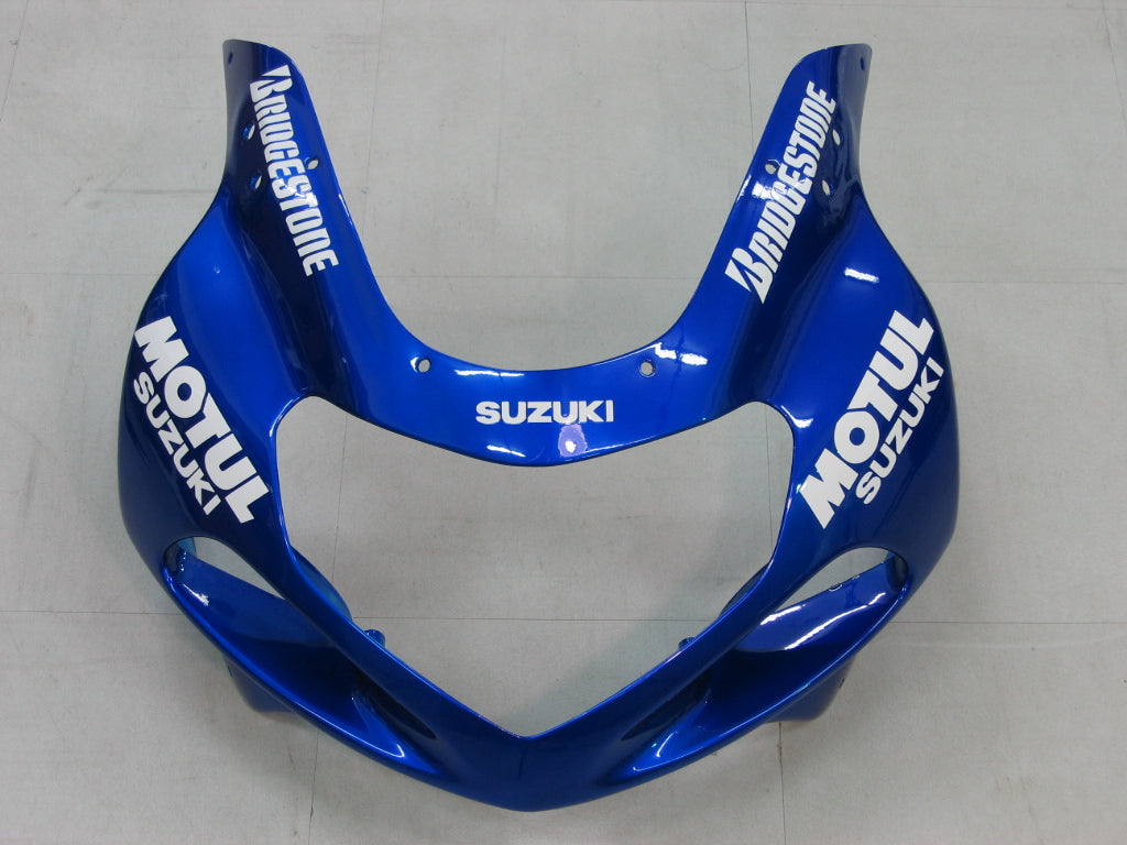 Carenados 2000-2002 Suzuki GSXR 1000 azul y blanco Motul genérico
