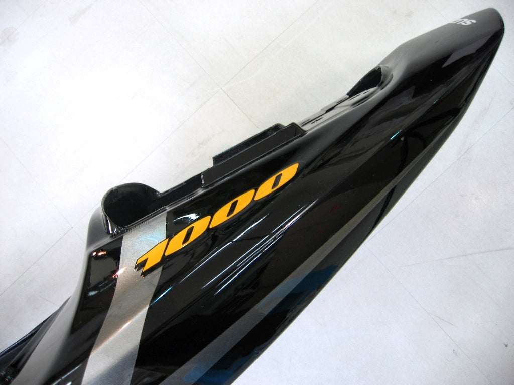 Carenados 2003-2004 Suzuki GSXR 1000 Plata y Negro GSXR Genérico