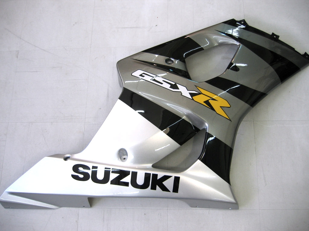 Carenados 2003-2004 Suzuki GSXR 1000 Plata y Negro GSXR Genérico