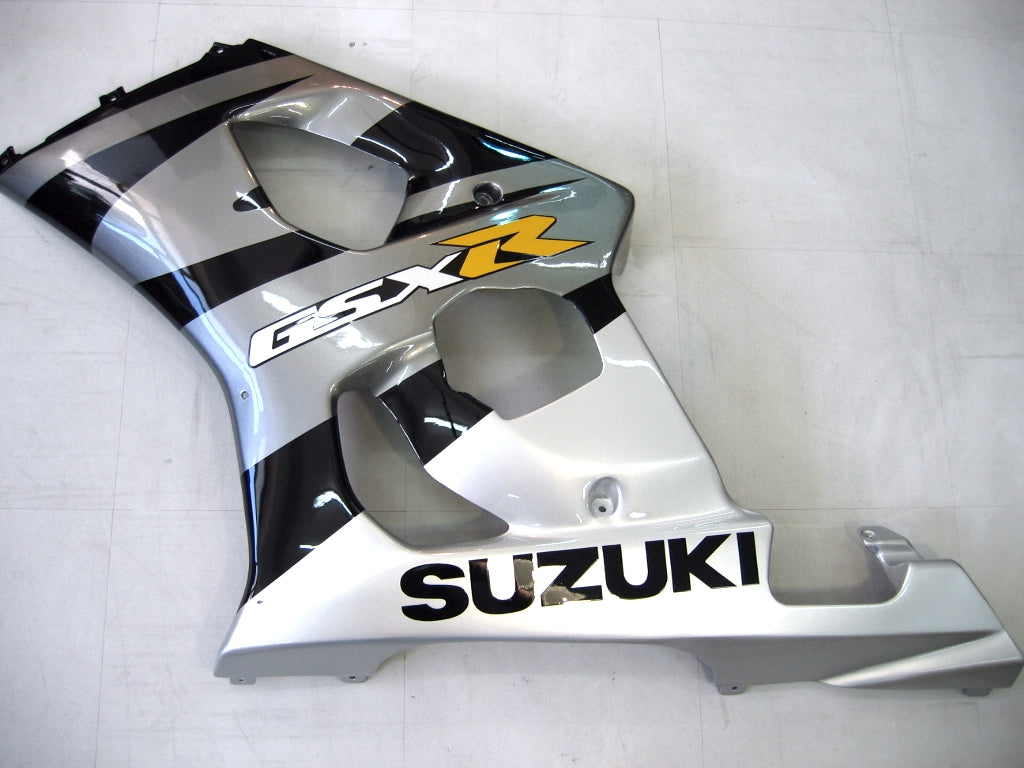 Carenados 2003-2004 Suzuki GSXR 1000 Plata y Negro GSXR Genérico