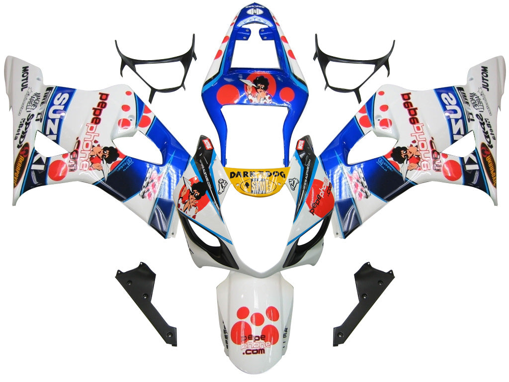 Fairings 2003-2004 Suzuki GSXR 1000 Multi-Color pepephone Generic