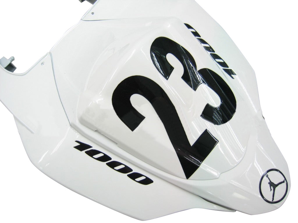 Fairings 2007-2008 Suzuki GSXR 1000 White Black Jordan Generic