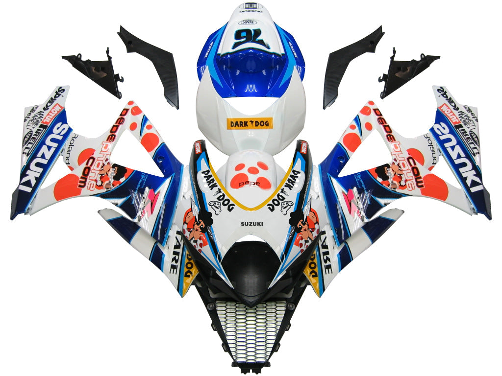 Fairings 2007-2008 Suzuki GSXR 1000 Multi-Color pepephone No.76 Generic