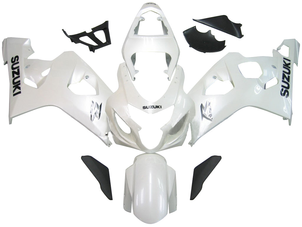 Fairings 2004-2005 Suzuki GSXR 600 750 White Metallic GSXR Generic