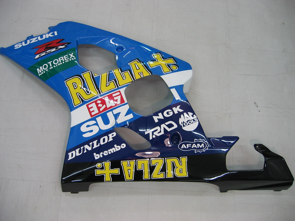 Carenados 2004-2005 Suzuki GSXR 600 750 Azul Rizla GSXR Genérico