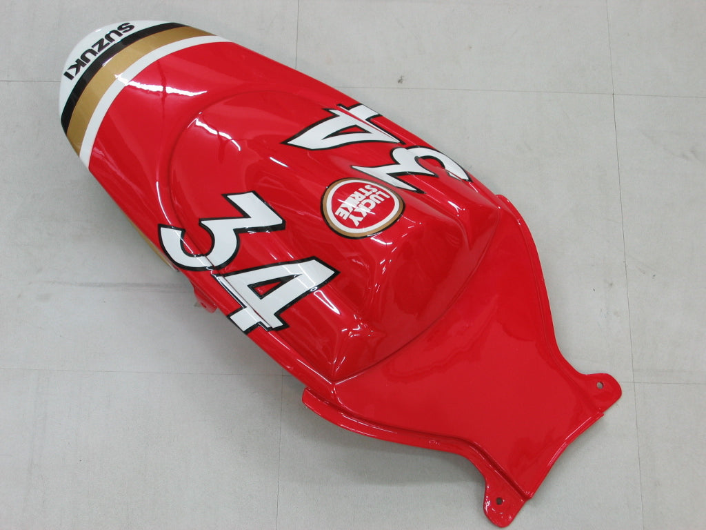 Fairings 2006-2007 Suzuki GSXR 600 750 White Red Lucky Strike Generic
