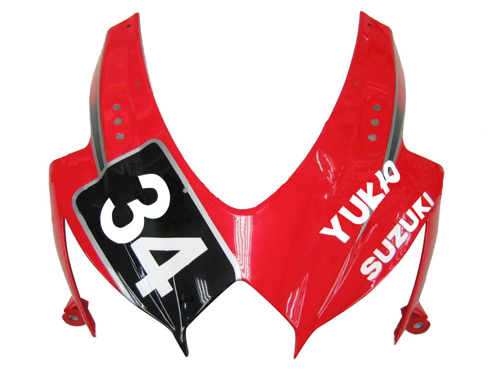 Fairings 2008-2010 Suzuki GSXR 600 750 Red Black No.34 Suzuki Generic