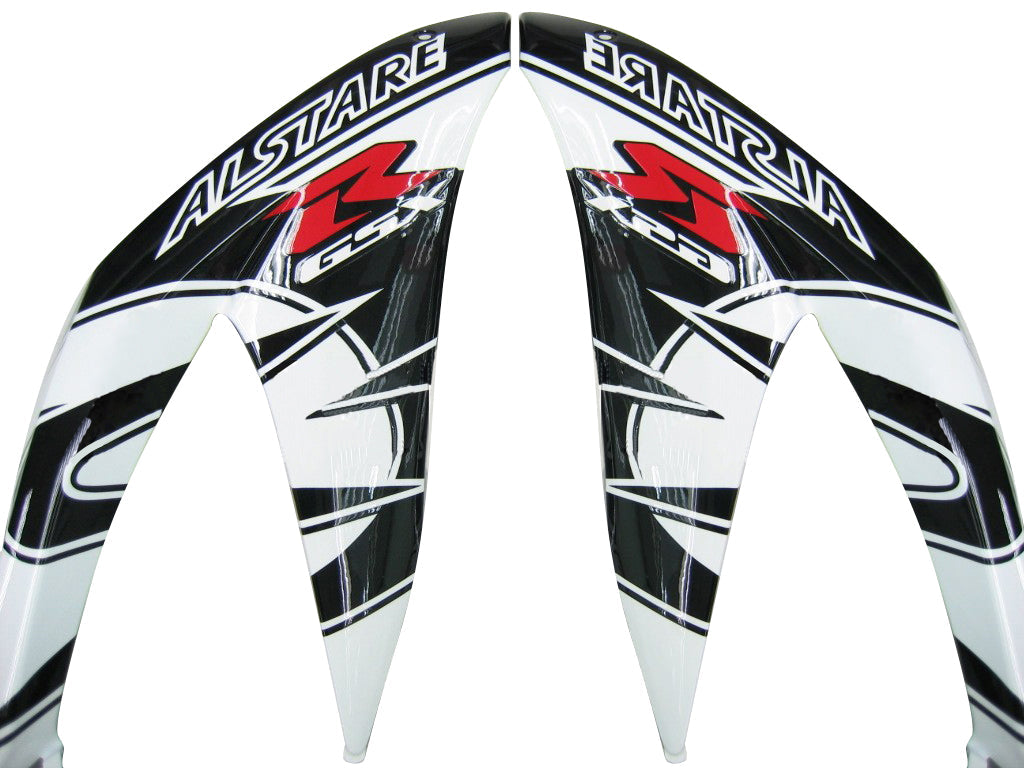 Carenados 2008-2010 Suzuki GSXR 600 750 Negro Blanco Alstare Corona Genérico