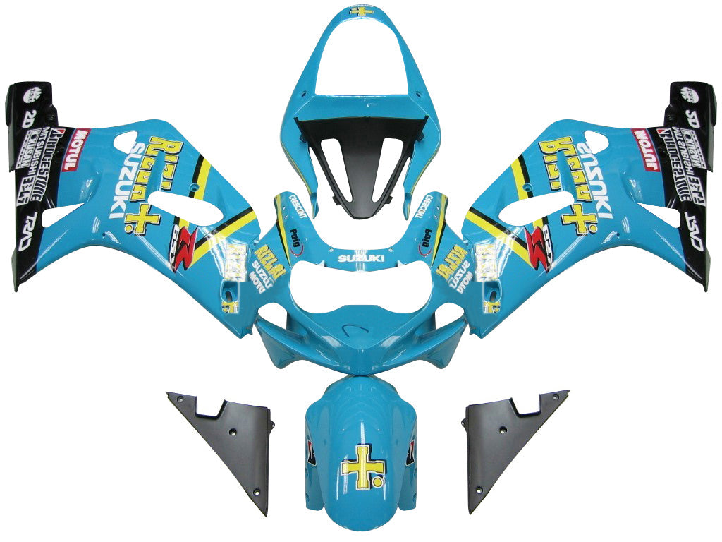 Fairings 2001-2003 Suzuki GSXR 750 Blue Black Rizla Generic