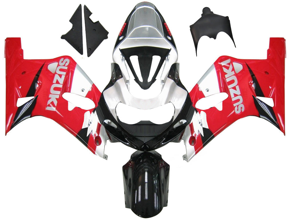 Fairings 2001-2003 Suzuki GSXR 750 Red Silver Black GSXR Generic
