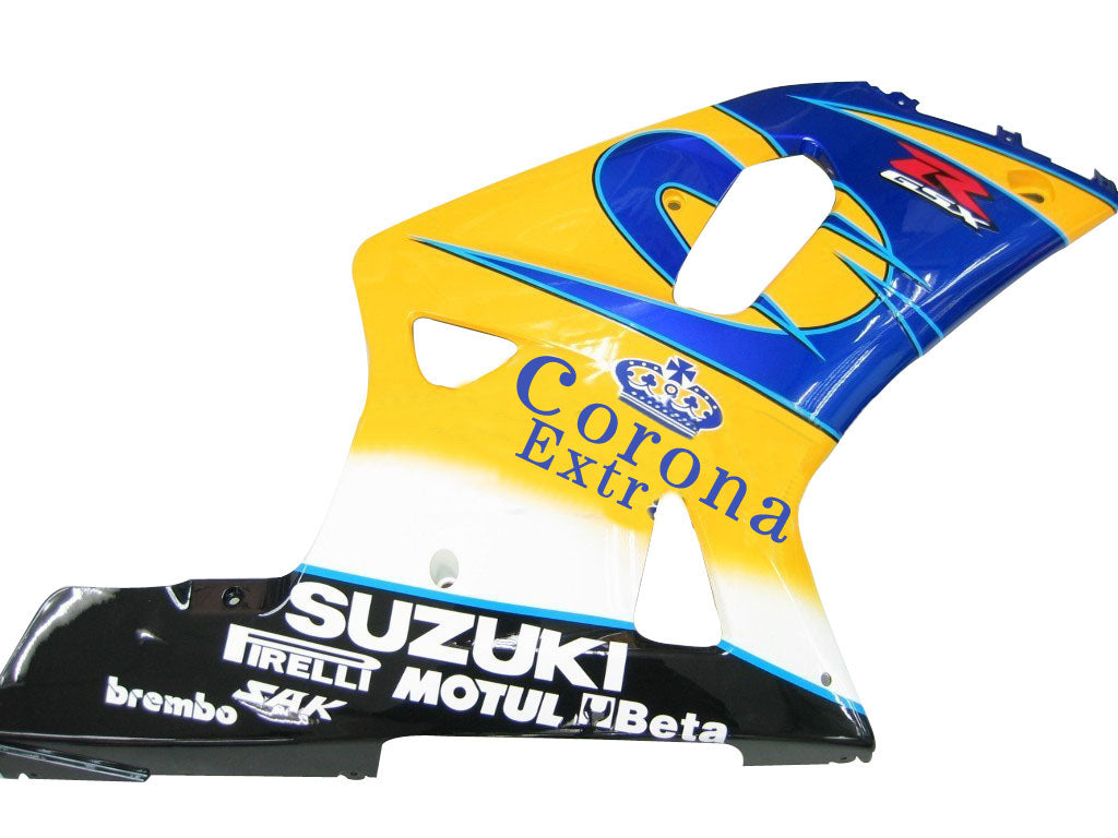 Fairings 2001-2003 Suzuki GSXR 750 Yellow & Blue Corona GSXR Generic