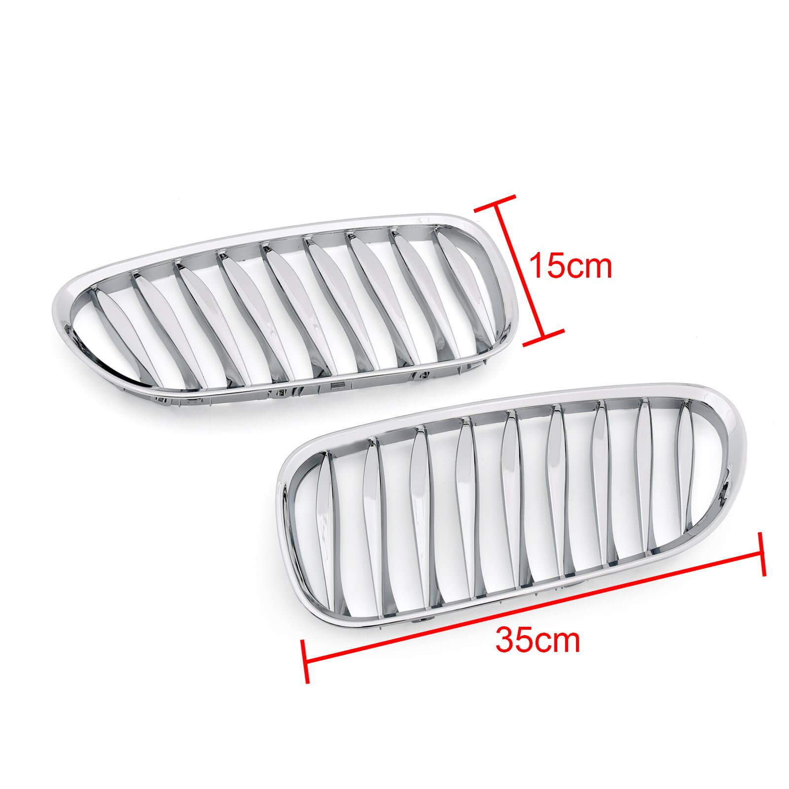 BMW Grille 2x Parachoques delantero Sport Kidney Grill para BMW Z4 E85 E86 2003-2008 Genérico