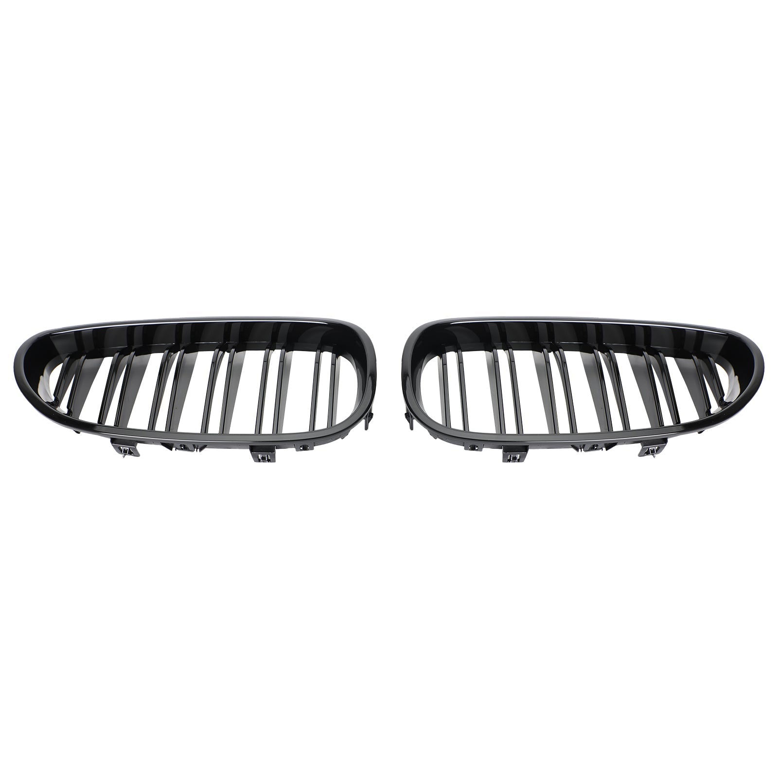 Front Bumper Grille For 2004-2009 BMW E60 E61 M5 520i 530i Glossy Black Generic