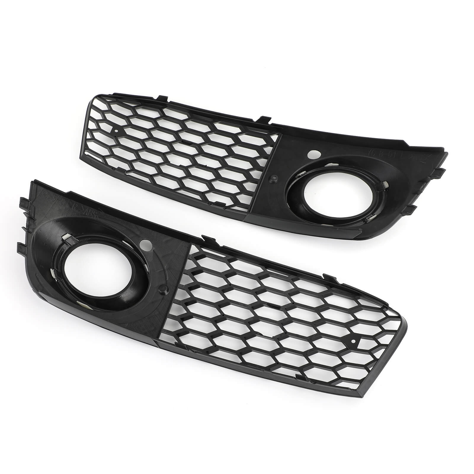 A4 B8 2009-2012 Audi Pair Honeycomb Mesh Fog Light Open Vent Grill Replacement Grille Intake Generic