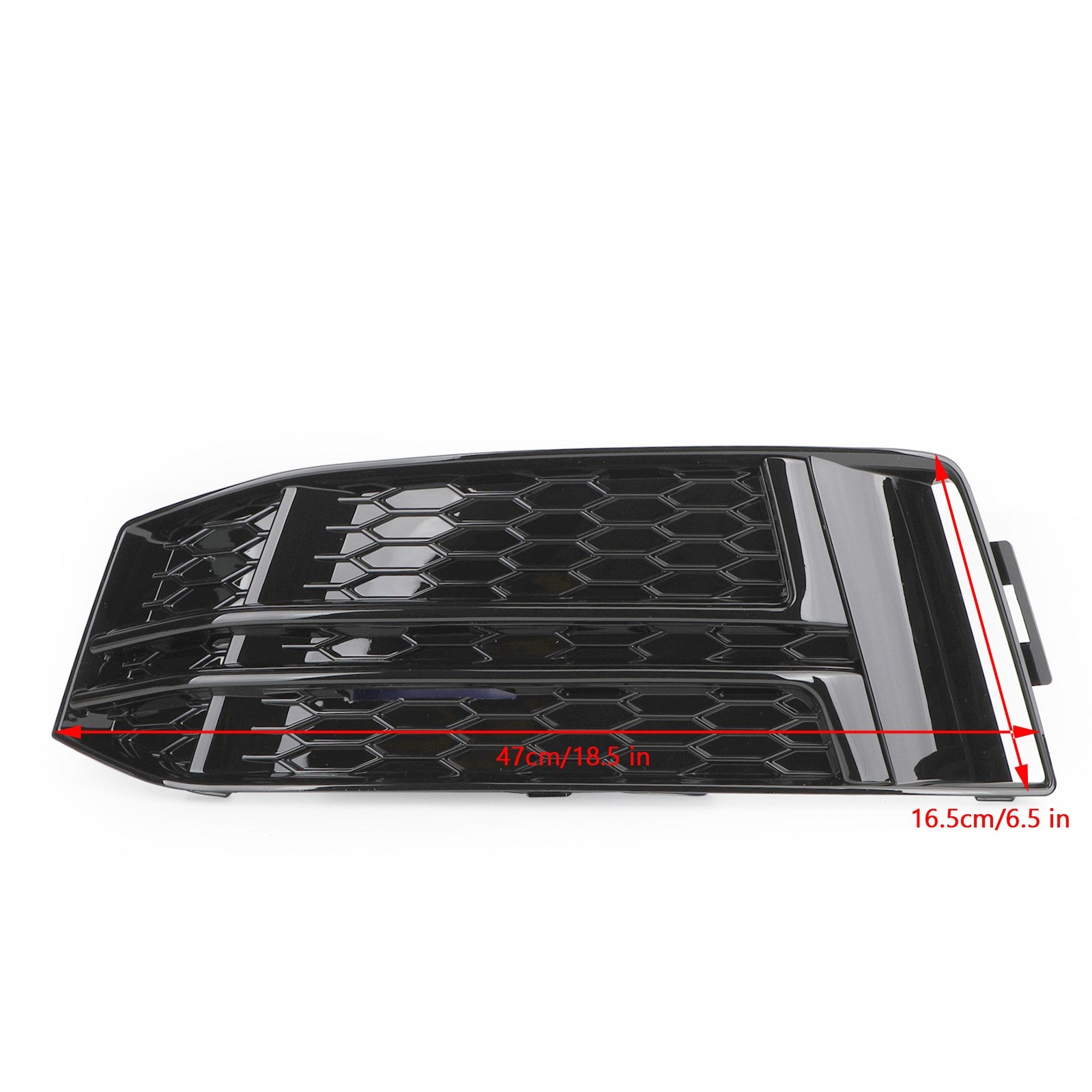 Black Front Fog Light Cover fit AUDI A4 B9 S-LINE 2016-2018 Bumper Grille Generic