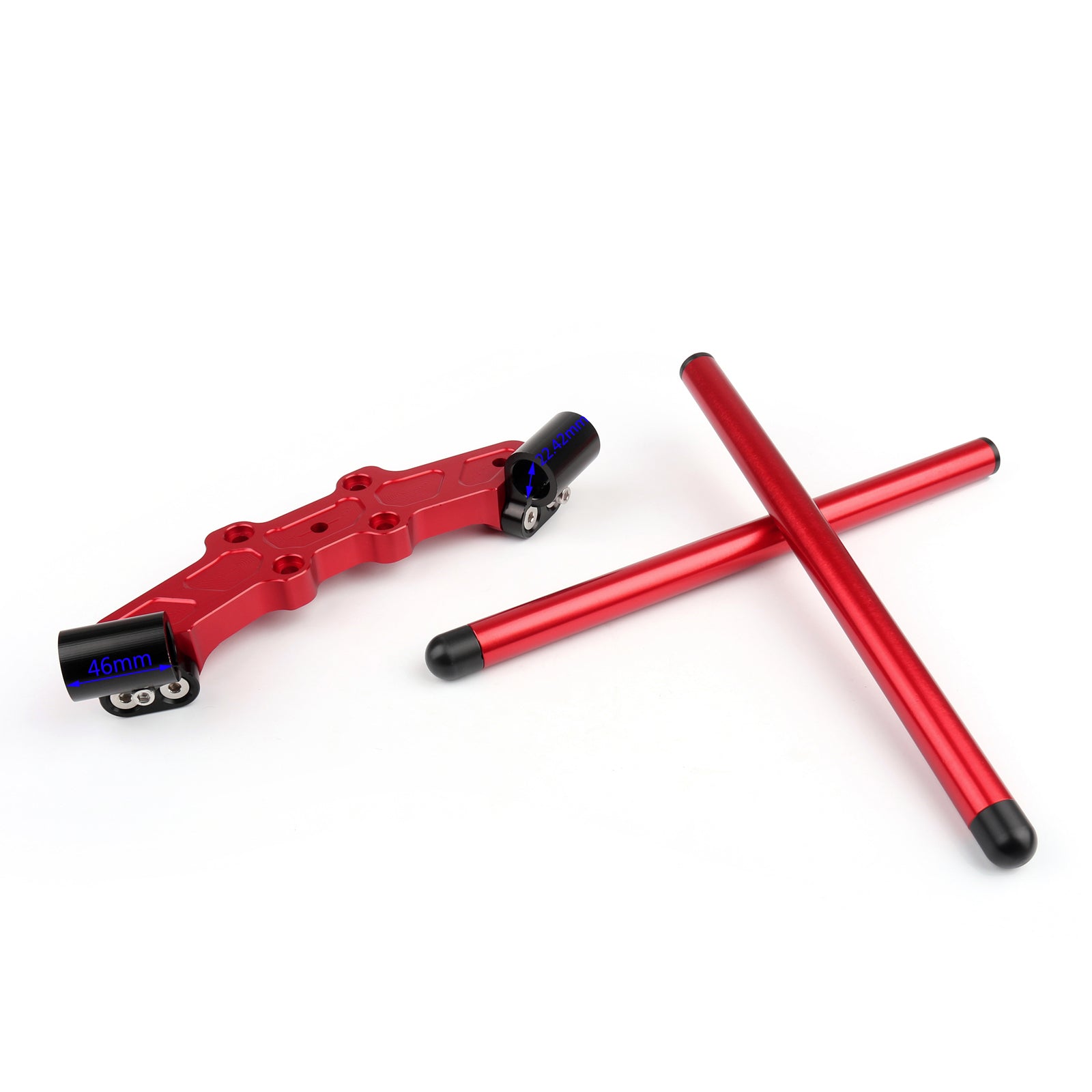 CNC Clipon Adapter Plate & 22mm Handlebar Kit For Ducati Monster 696/796 Generic