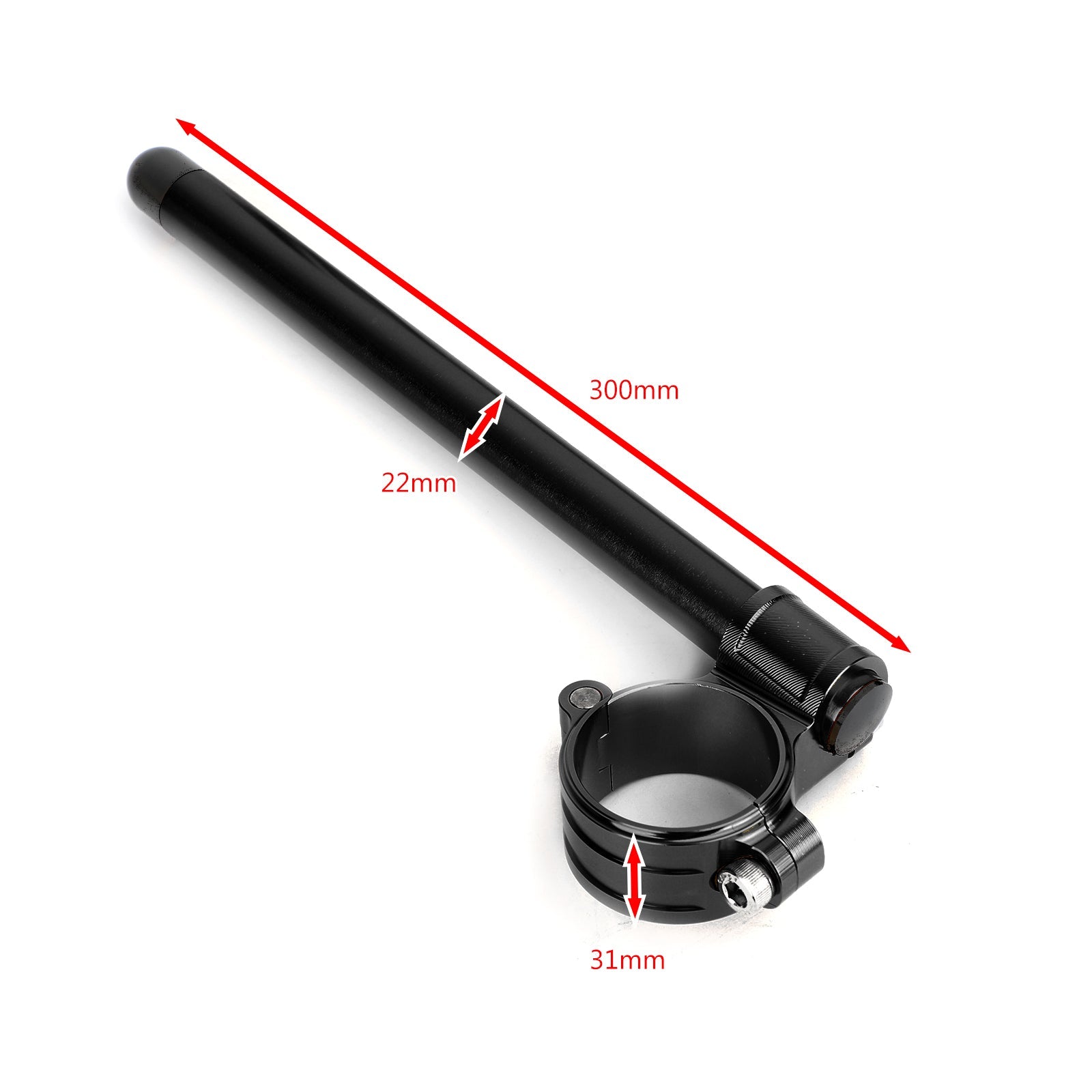 카페 레이서 CNC 7/8 핸들바 레이싱 조절식 50mm 클립온 포크 모터사이클 일반