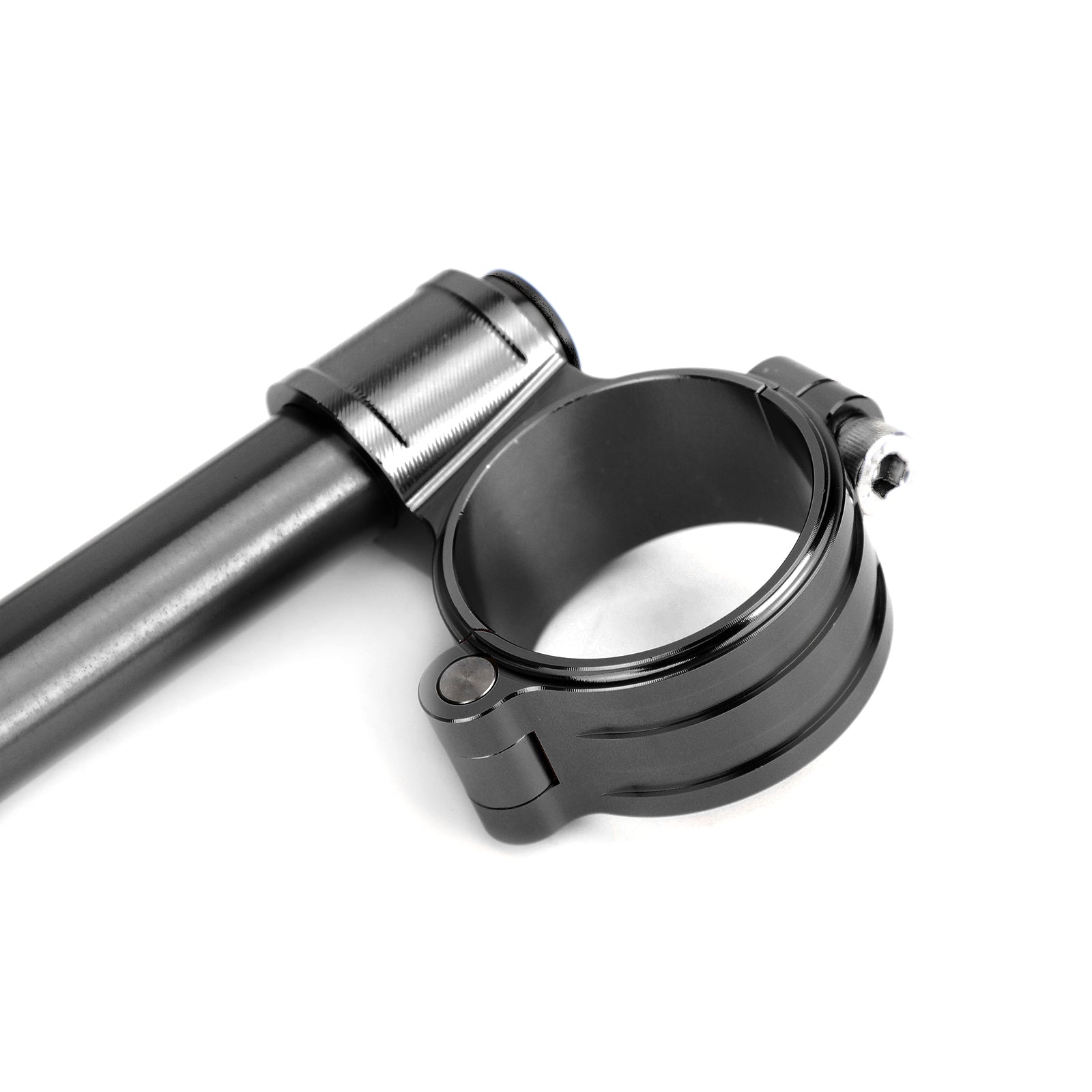 카페 레이서 CNC 7/8 핸들바 레이싱 조절식 50mm 클립온 포크 모터사이클 일반