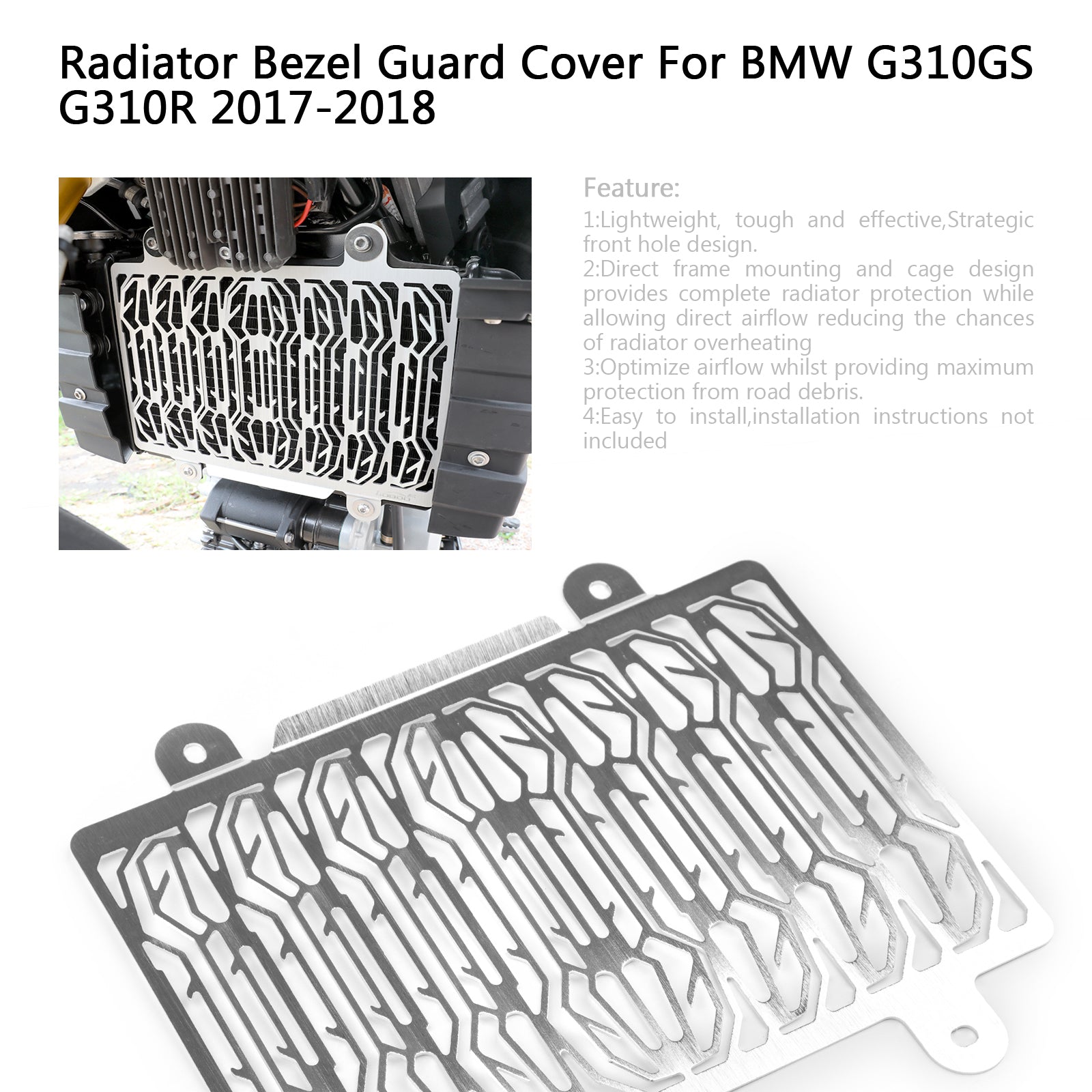 Radiator Grille Cover Guard Shield Protector For BMW G310GS G310R GS/R 17-18 Generic