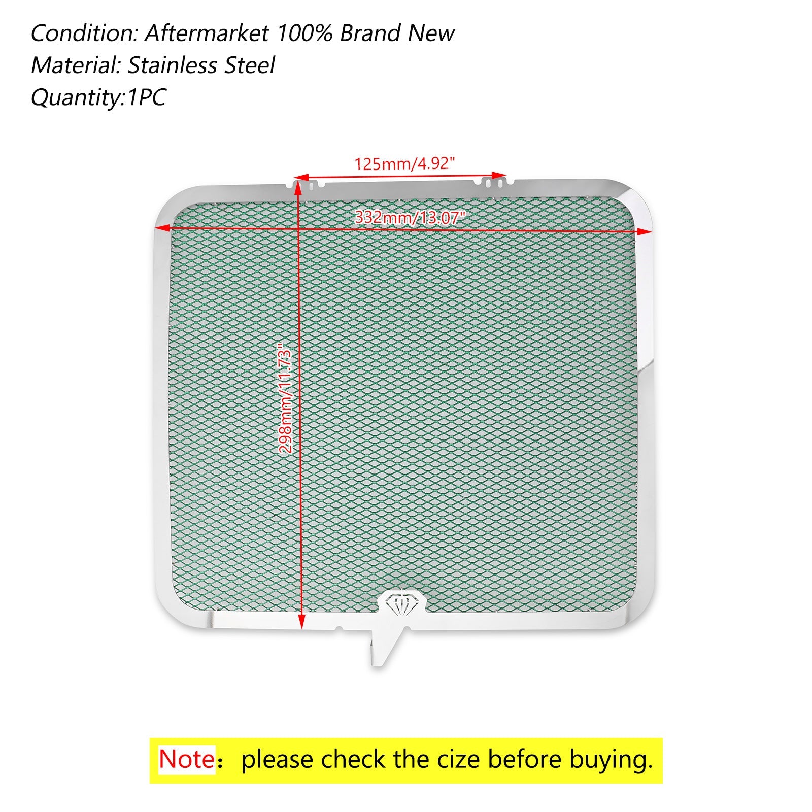 Radiator Guard Protector Cover For Kawasaki Ninja ZX-6R ZX6R ZX636 ZX600 13-18 Generic