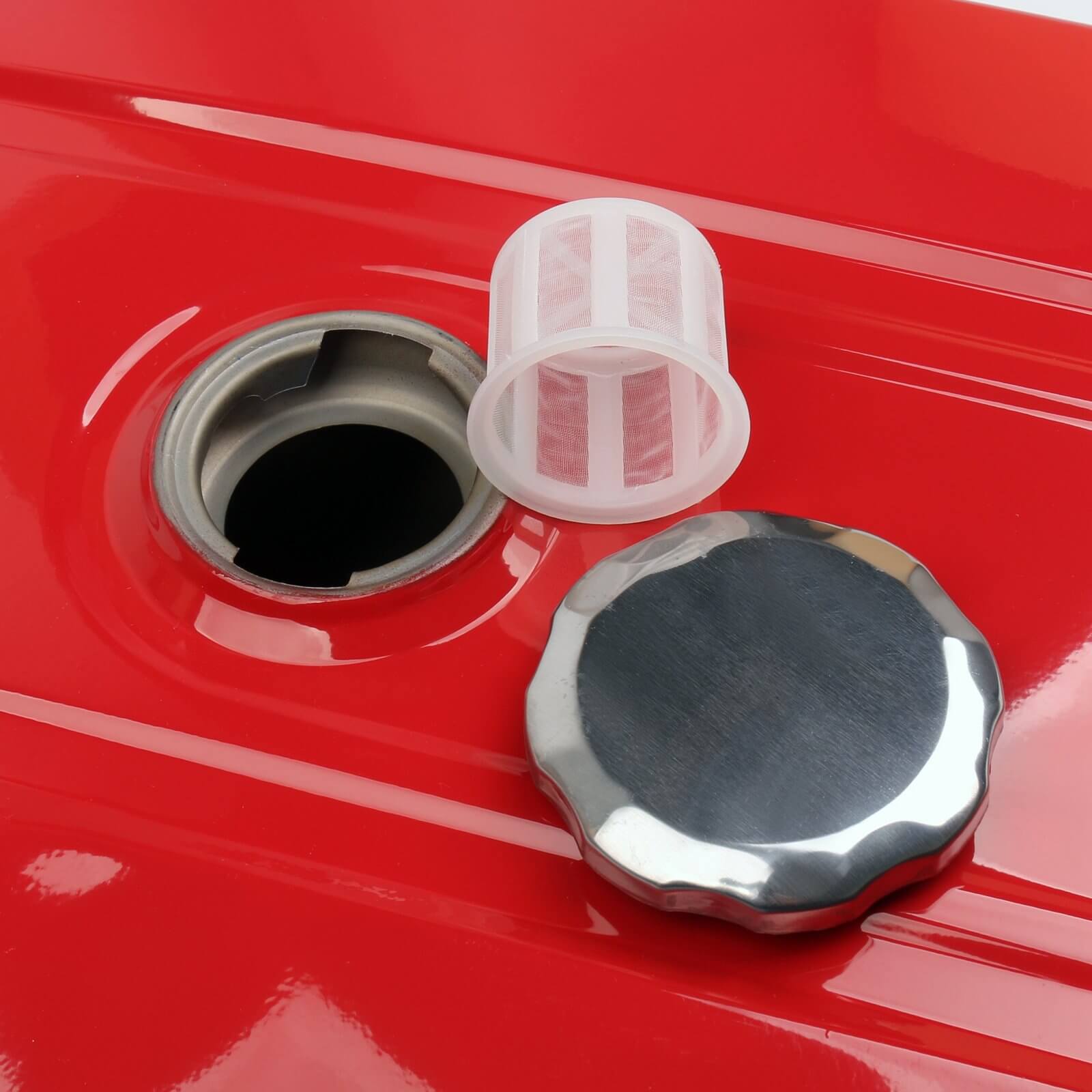 Gas Tank 7 Gallon Universal Secondary Fuel Tank Generator Petcock Filter Gauge Cap