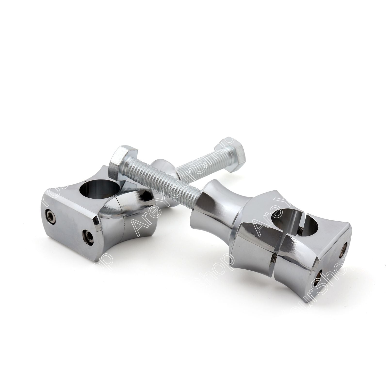 Universal 7/8 22mm Bar Clamp Risers Taper Handlebar Dirt Bike ATV Quad Generic