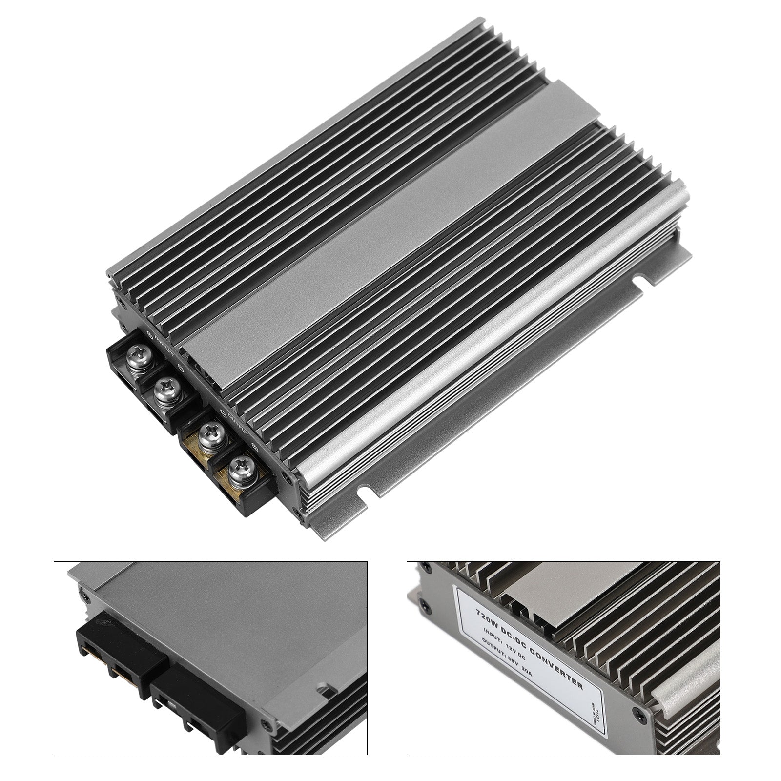 DC-DC 12V Step Up to 36V 20A Car Power Supply Converter Regulador a prueba de agua