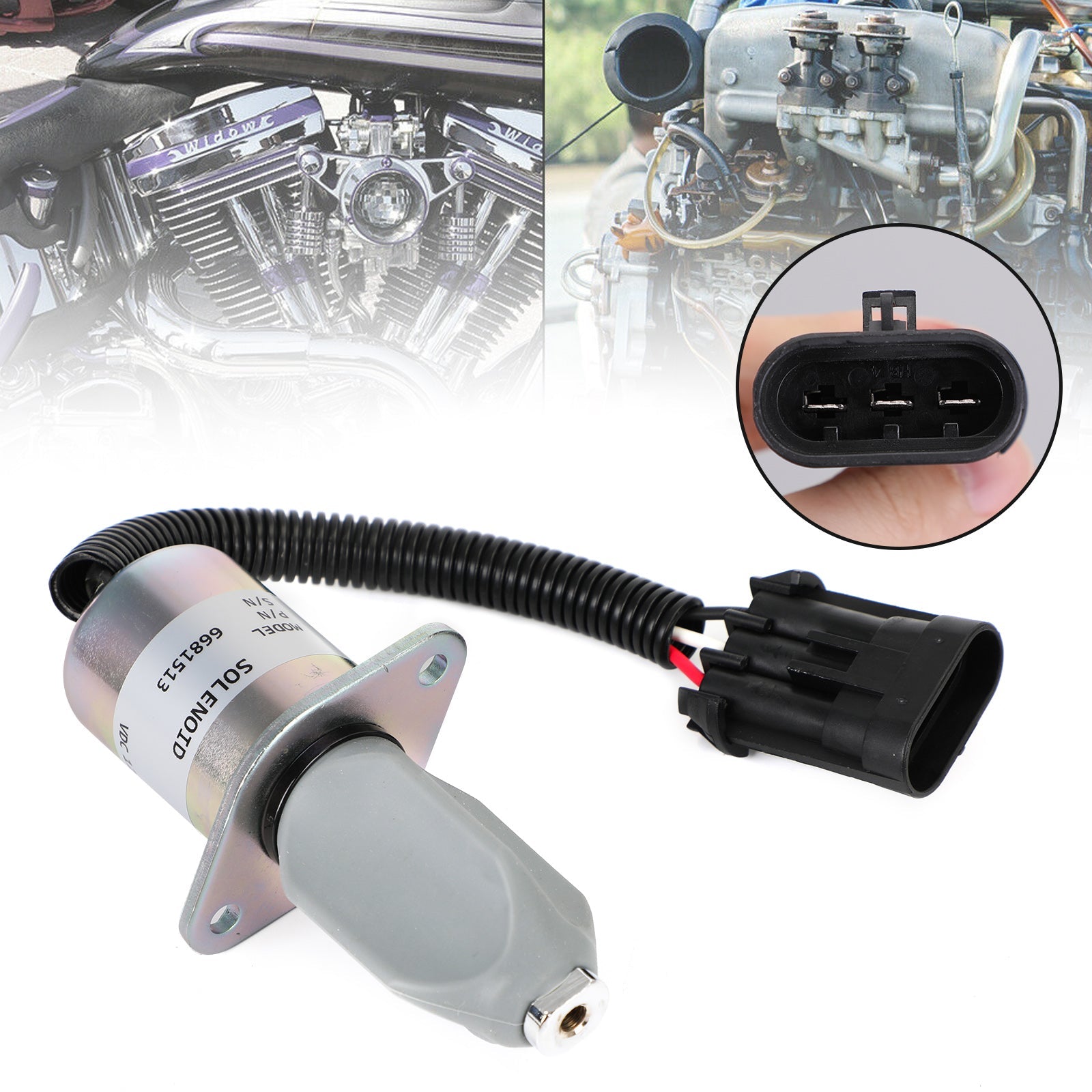 Bobcat 굴삭기 325 328 331 334 연료 차단 솔레노이드 6681513 12V용