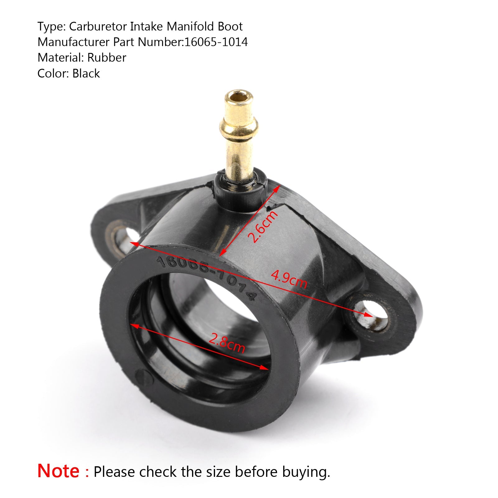 4x Carb Intake Manifold Boots For Kawasaki Z400J KZ500B KZ550 Ltd 16065-1014 Generic