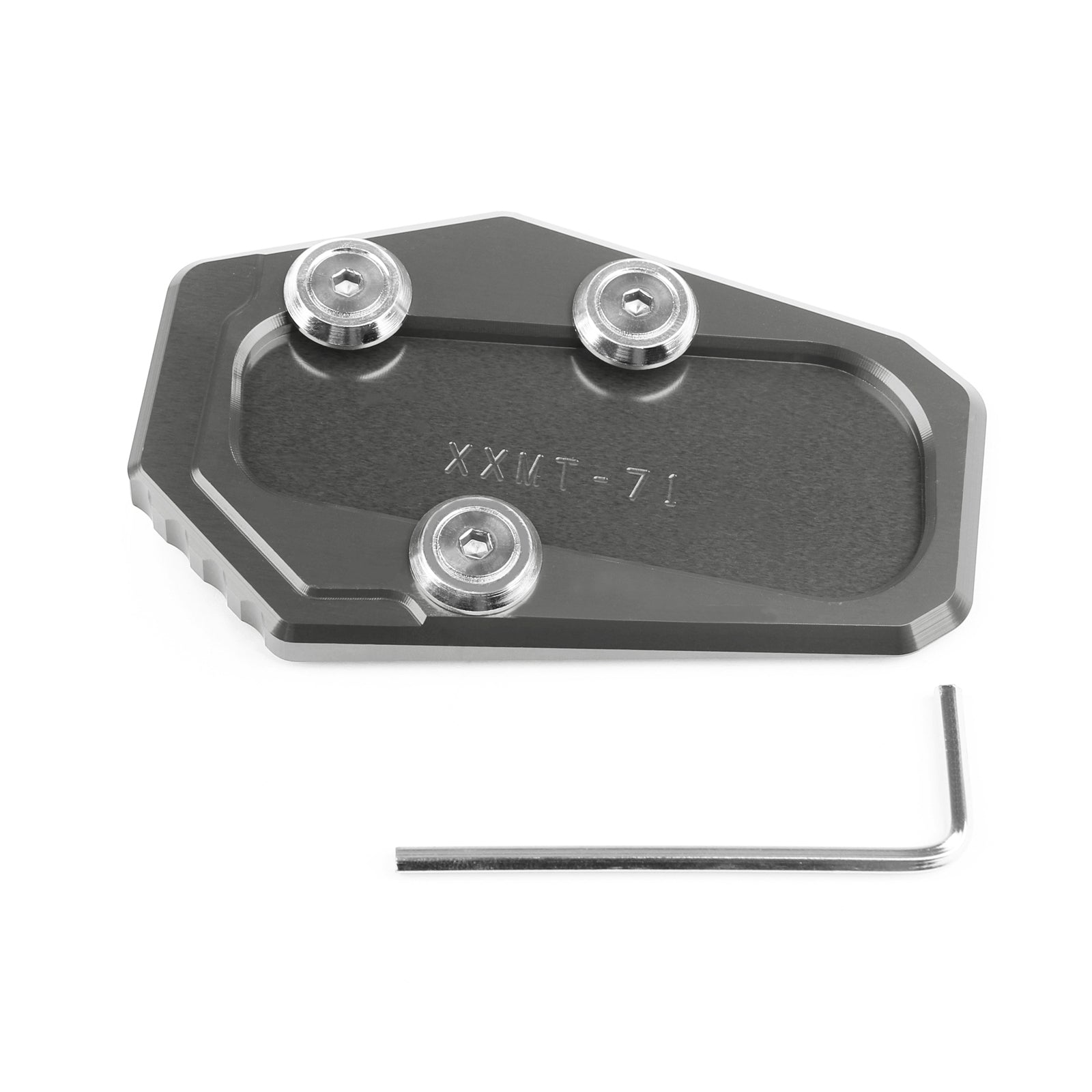 Almohadilla de pie de placa de soporte de soporte lateral para BMW R1200RT 2014-2015 genérico