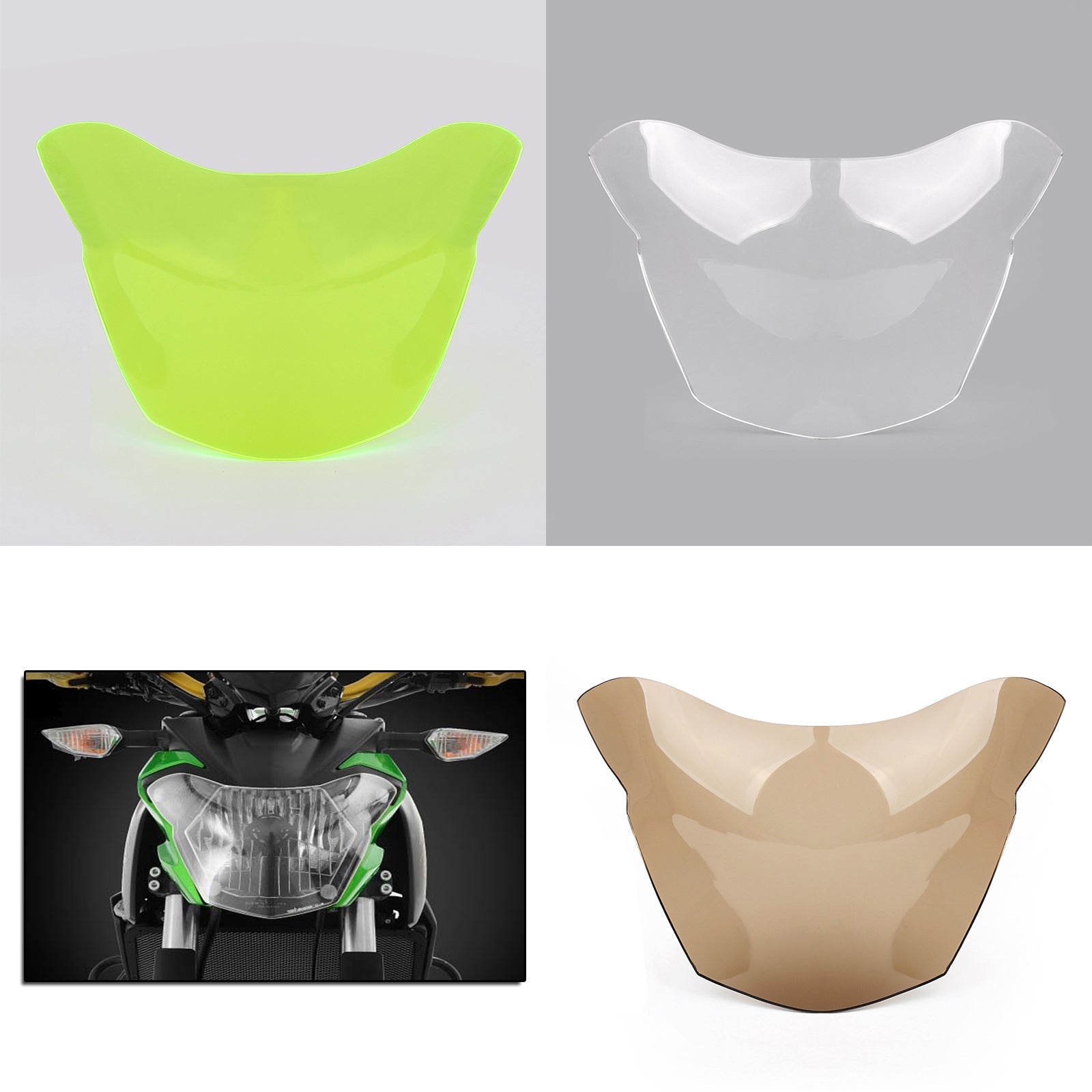 Protector de pantalla de faro delantero para Kawasaki Z650 2017 genérico