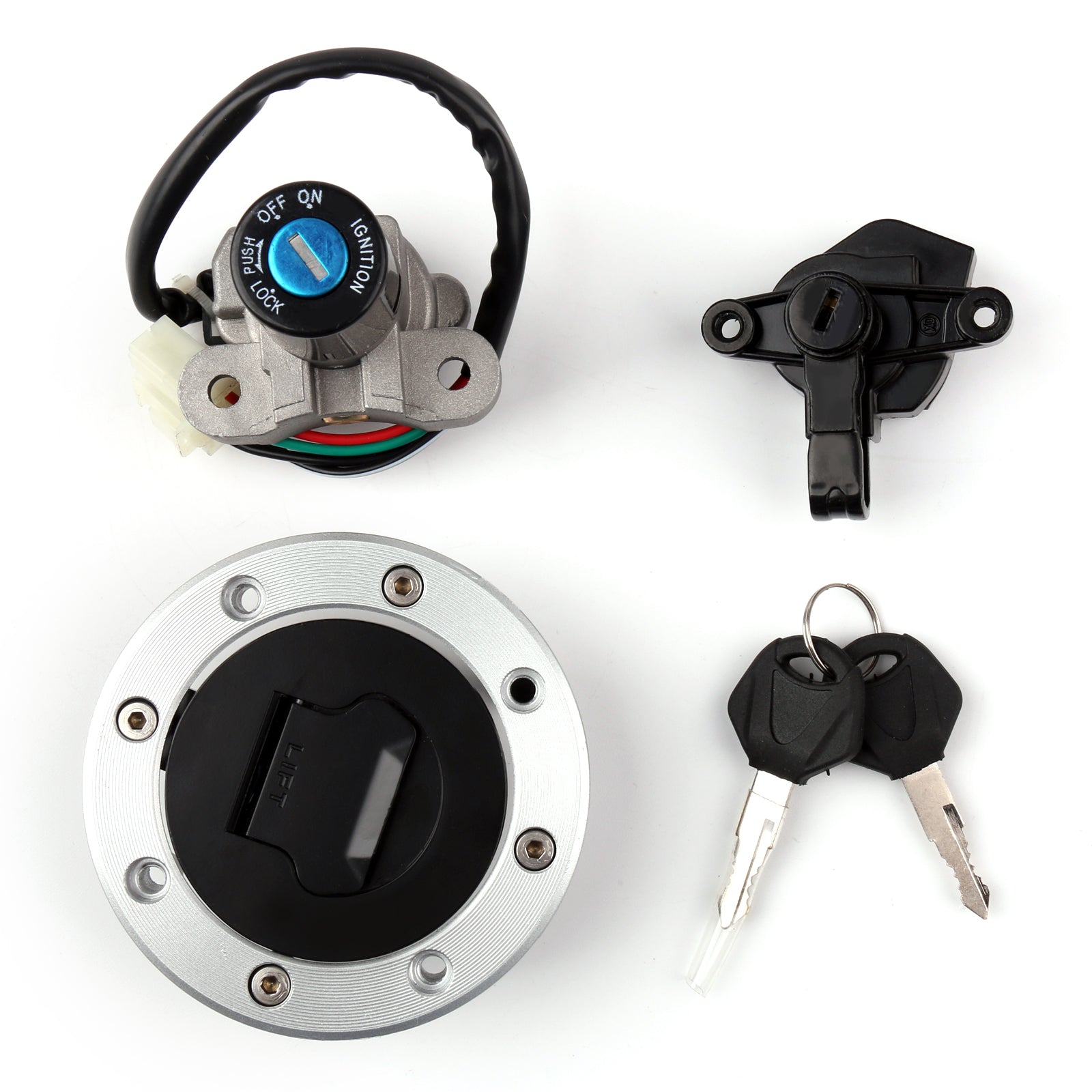 Suzuki GSXR400 GK76A 90-95 RF900 94-99 Juego de tapas de combustible y gas con interruptor de encendido