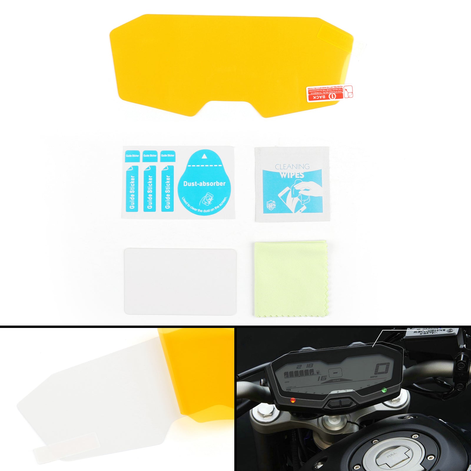 Cluster Scratch Protection Film Screen Protector Fits Yamaha MT-07 FZ07 MT 07
