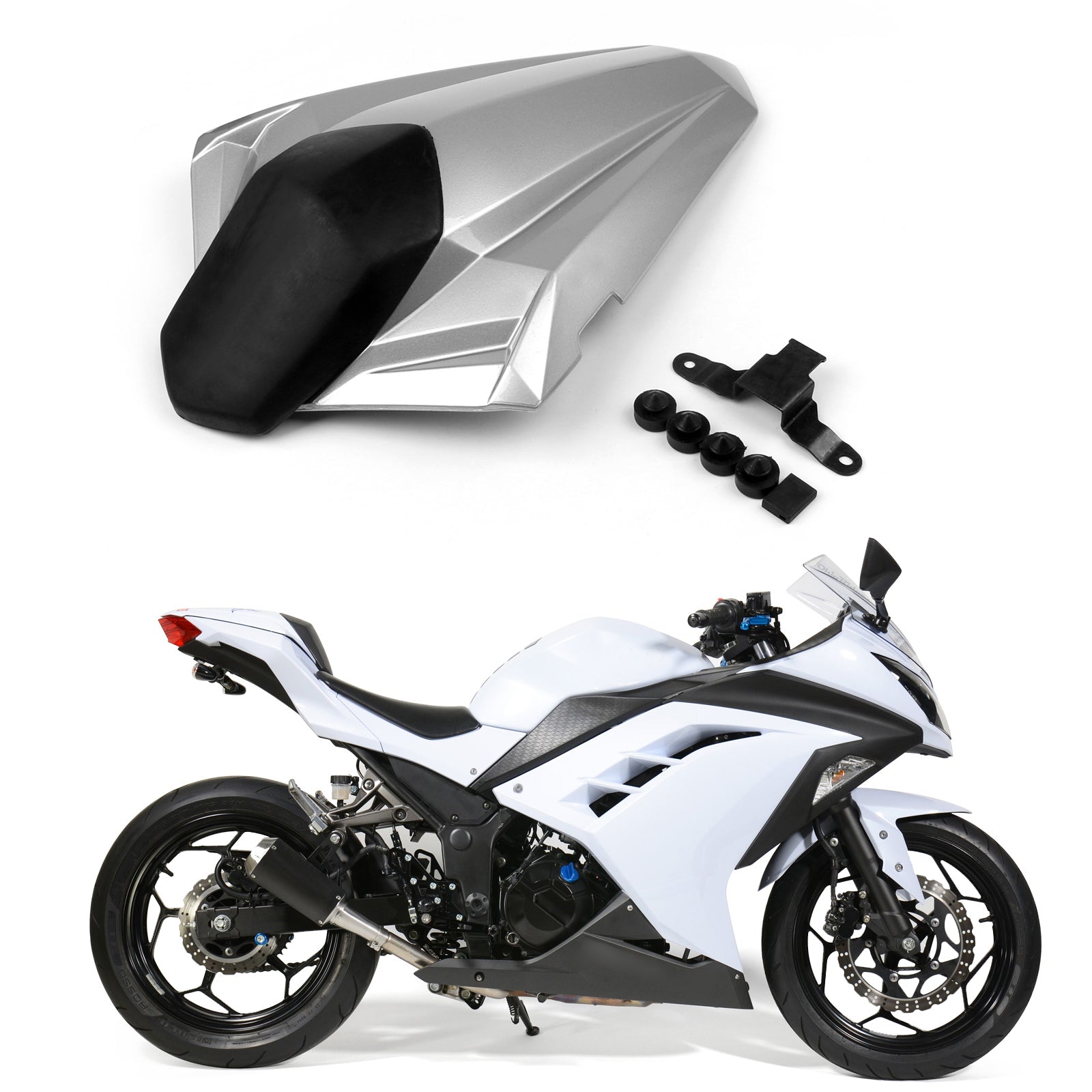 Rear Seat Fairing Cover cowl For Kawasaki Ninja 300R / EX300R 2013-2024 Generic