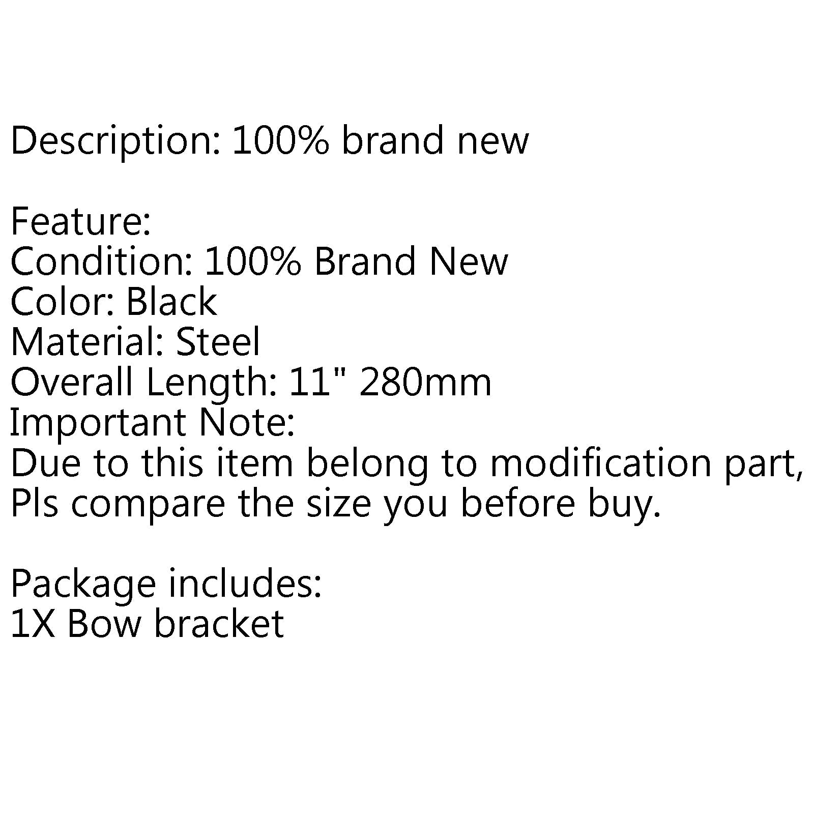 Spring Bow Bracket Front Bar Solo Seat Mount For Davidson Sportster Generic