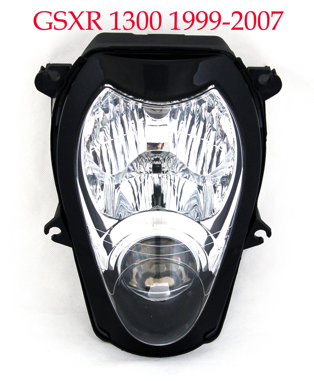 Conjunto de faros de motocicleta para Suzuki GSXR 600 750 1000 Hayabusa 1300 Clear Generic