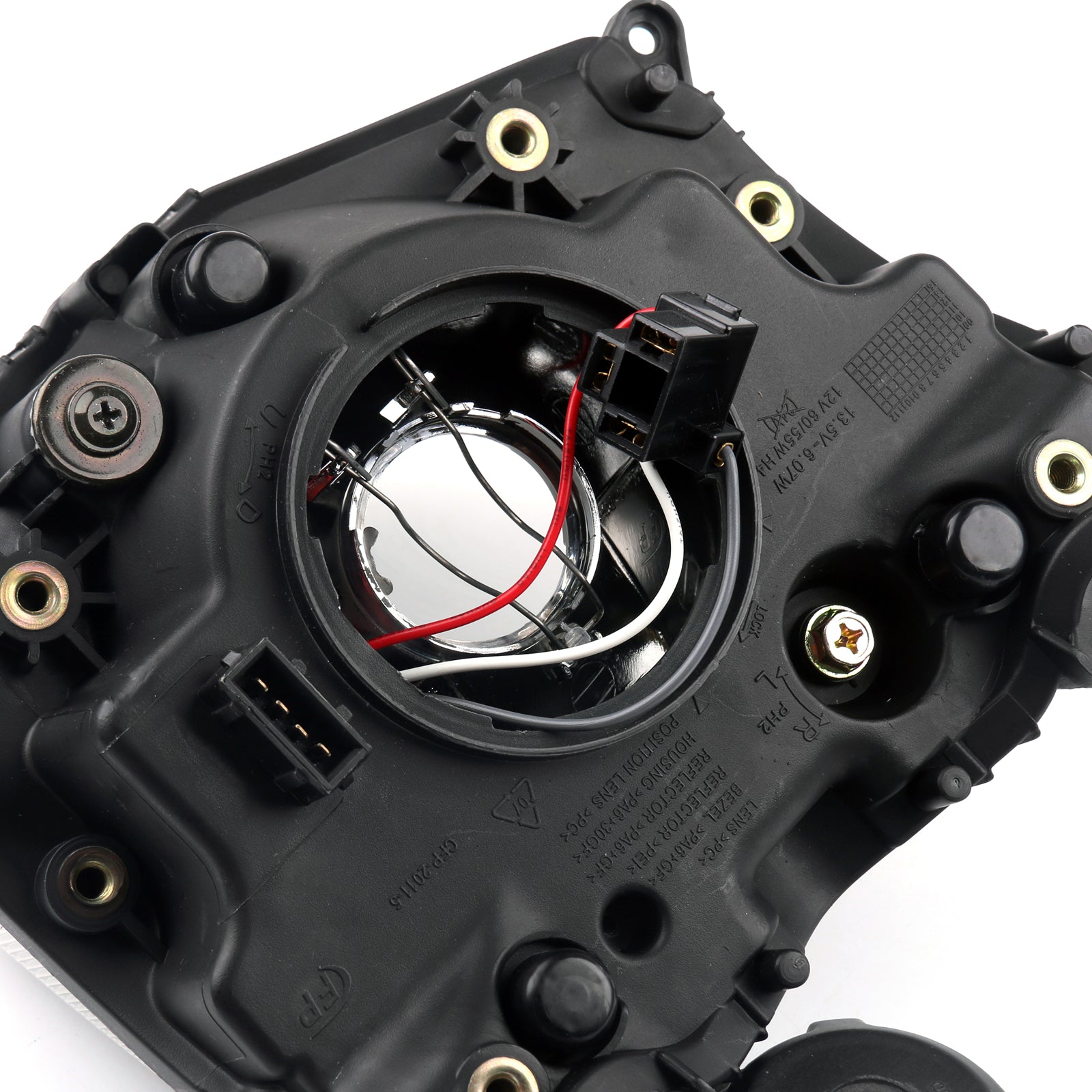 Conjunto de faro delantero para Ducati 848 Streetfighter 2009-2013 negro genérico