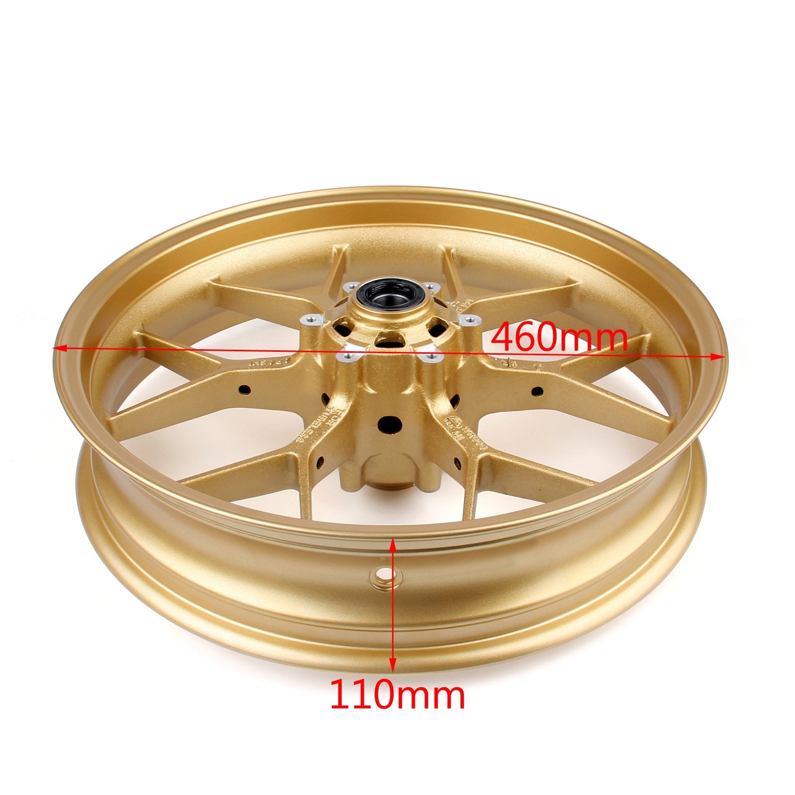 Llanta de rueda delantera/trasera para Honda CBR1000RR CBR 1000RR 2008-2014 2011 2012 2013 genérico