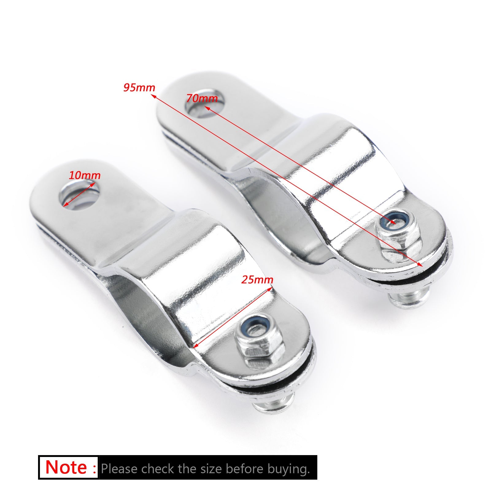 30-35mm 조절식 오토바이 불바 라이트 안개등 마운트 브래킷 클램프 일반