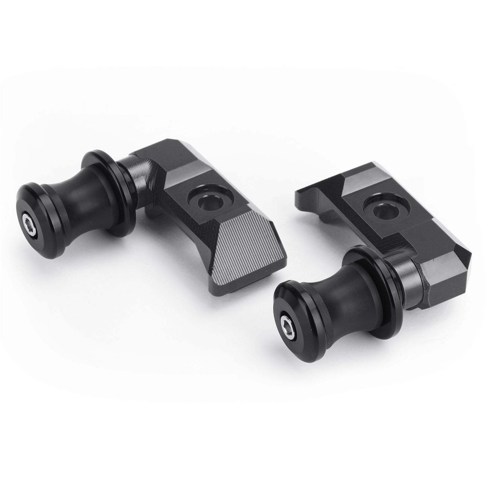 CNC Chain Adjuster Block W/Swingarm Spools Slider For YAMAHA MT-07 FZ-07 14-18 Generic