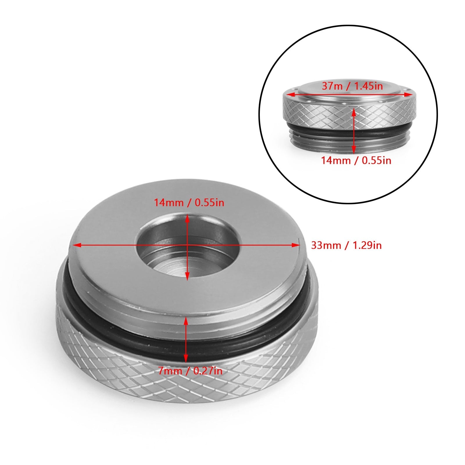 Aluminum Engine Oil Filler Cap For BMW R1250 GS Adventure R 1250 R/RT/RS 19-21 Generic