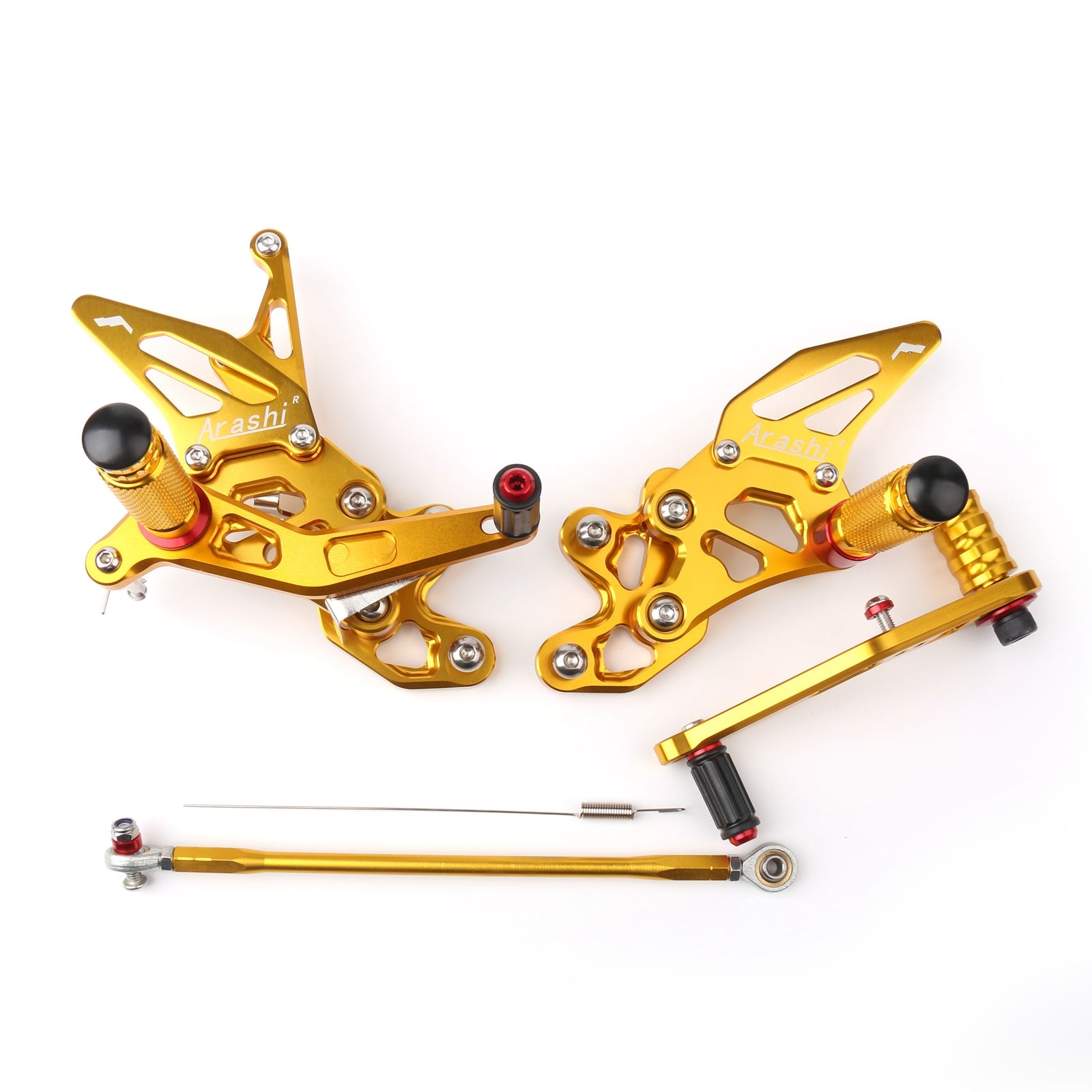 Juego trasero de estribos traseros ajustables para Suzuki GSXR GSX-R 600/750 2006-2009 genérico