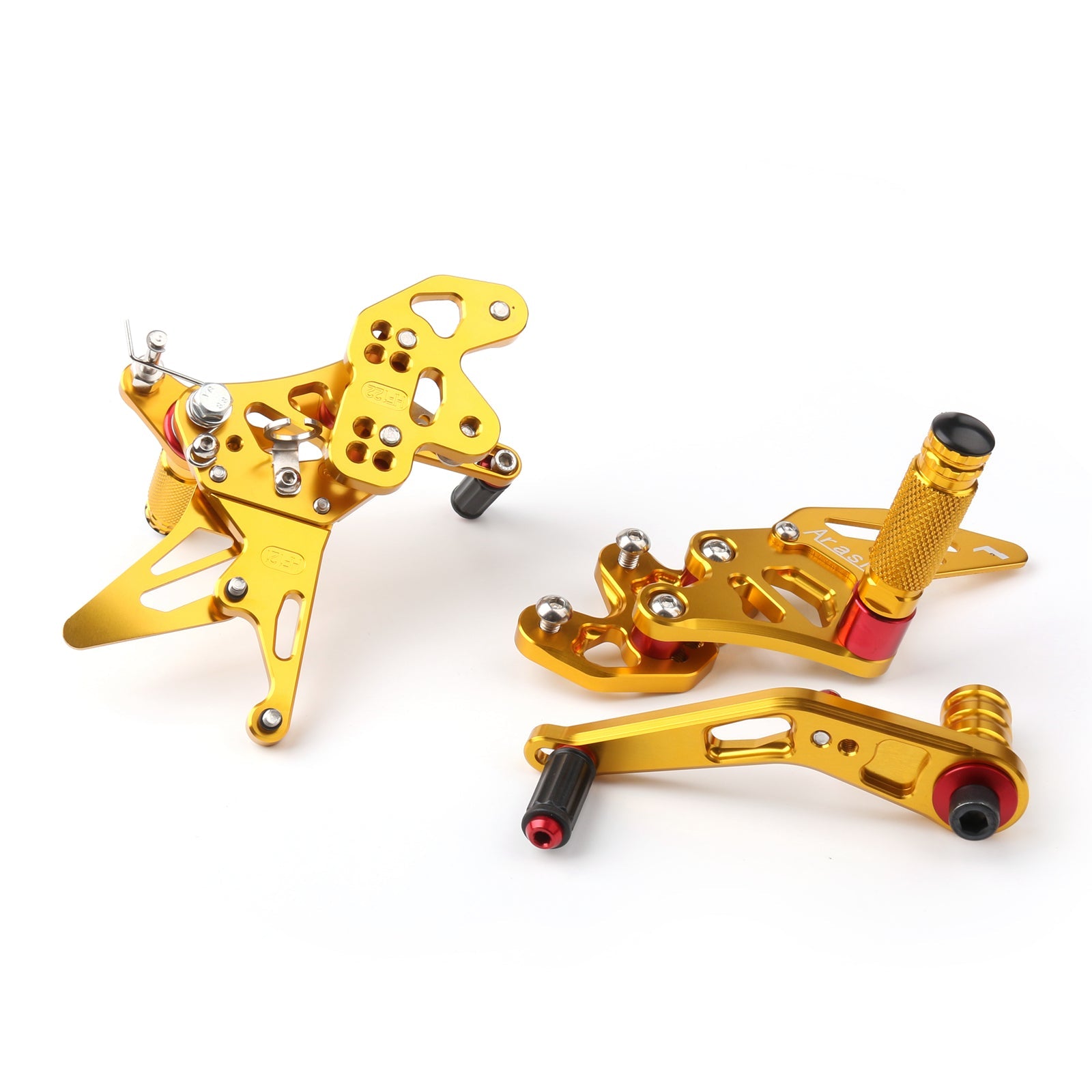 Juego trasero de estribos traseros ajustables para Suzuki GSXR GSX-R 600/750 2006-2009 genérico