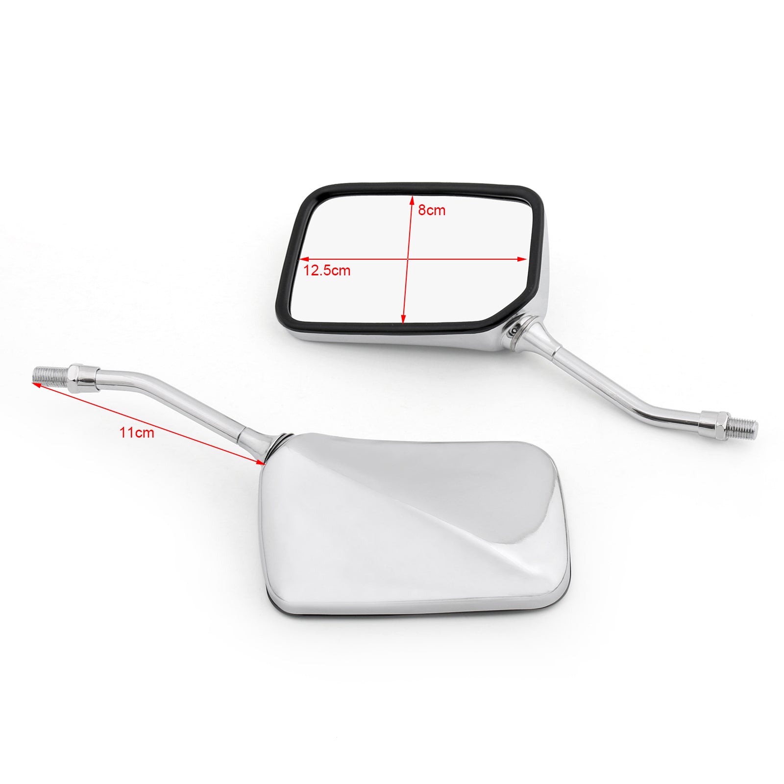 혼다 CA125 CMX250 Rebel CM125 VT125 Shadow 제네릭용 오토바이 백미러 한 쌍