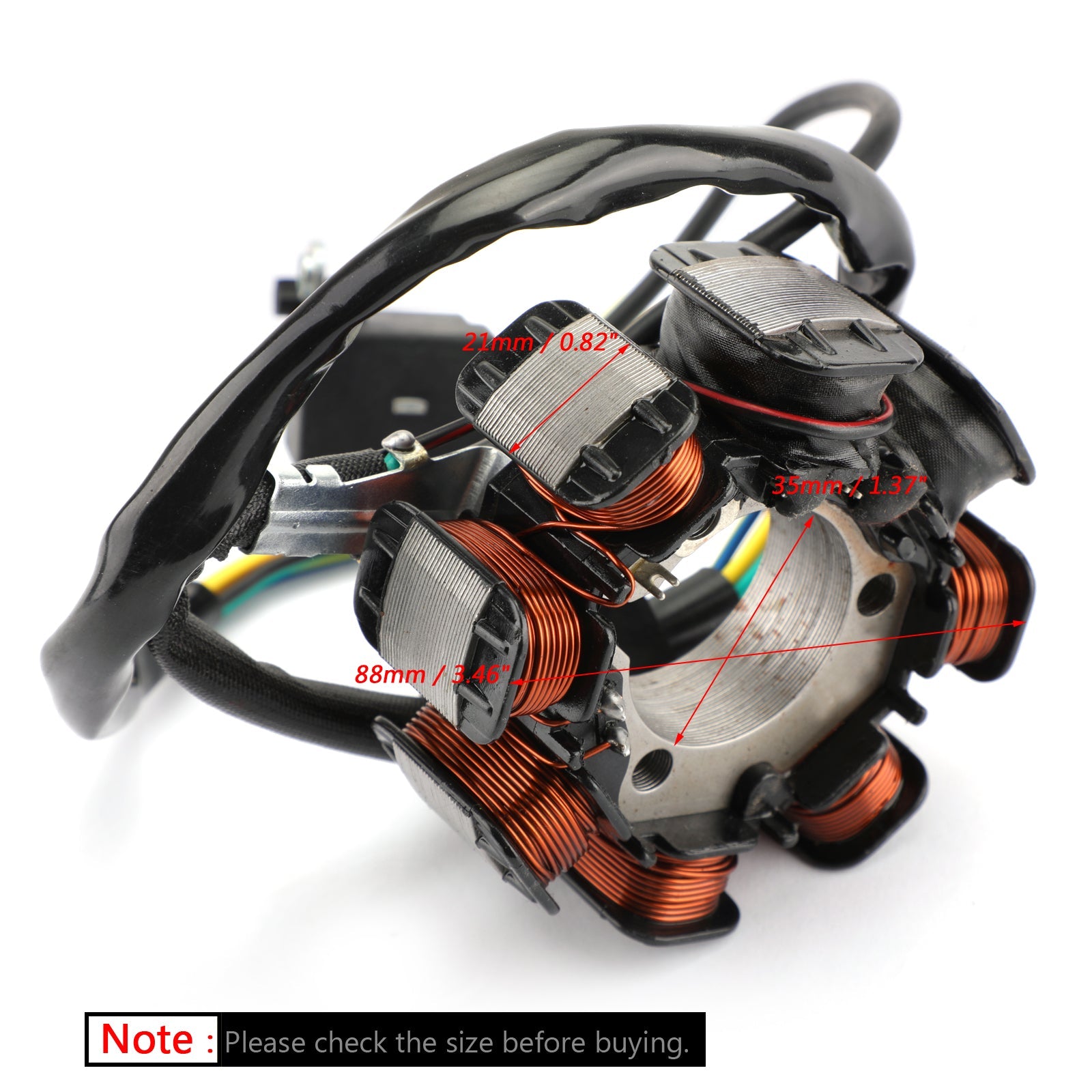 8-Pole Magneto Generator Stator Fit for Honda TRX200 TRX200D FourTrax 1990-1997